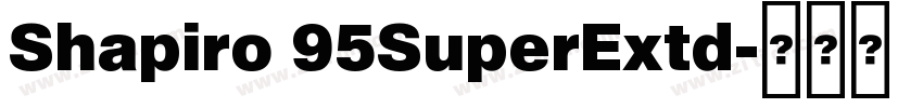 Shapiro 95SuperExtd字体转换 Shapiro 95SuperExtd字体转换